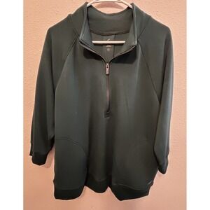 Freely Top Women's 3/4 Sleeve Green Cottage Cozy Casual Comfort XL Basic Soft